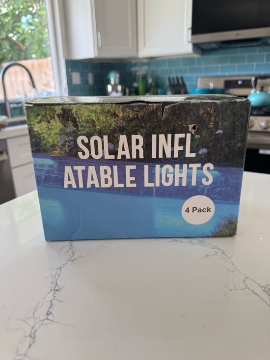 Other - Solar Inflatable Pool/Table Lights - Blue Box (4 Pack)